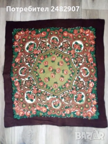 Стара кърпа за глава / забрадка, снимка 3 - Шалове - 48728992