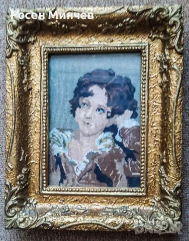 Продавам ръчно ушит гоблен -  „Дете“