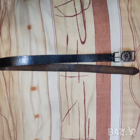 Стар ретро Соц  кожен милиционерски колан МВР . , снимка 2 - Колани - 49708647