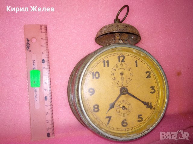 JUNGHANS Стар КОЛЕКЦИОНЕРСКИ МЕХАНИЧЕН НЕМСКИ БУДИЛНИК от ЦАРСКО ВРЕМЕ ЮНГХАНС 43682