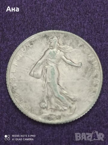 1 франк 1913 година , снимка 2 - Нумизматика и бонистика - 41482595
