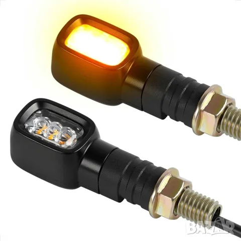 Гъвкави 12V мигачи за мотор с по 3 LED диода 2 броя