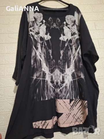 СТРАХОТНА ТУНИКА ЕФЕКТЕН МОДЕЛ 3XL-5XL, снимка 4 - Туники - 51241258