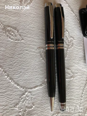 Луксозен комплект химикалка и ролер Swiss Peak, серия Executive в стилен кожен калъф, подарък за мъж, снимка 4 - Ученически пособия, канцеларски материали - 48345137