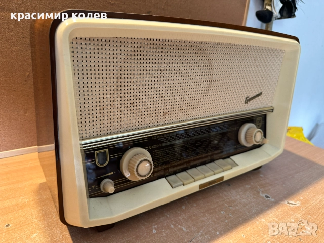 лампов радиоапарат "PHILIPS GEMMA 304", снимка 5 - Антикварни и старинни предмети - 51981889