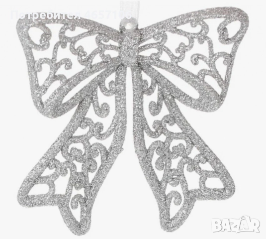 Коледна украса за елха - Блестяща панделка