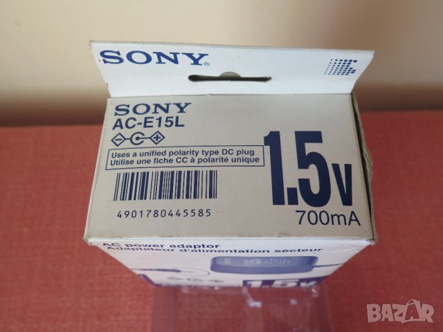 нов,Sony AC-E15L Output: 1,5V-700mA.Адаптер, снимка 3 - Други - 41060556