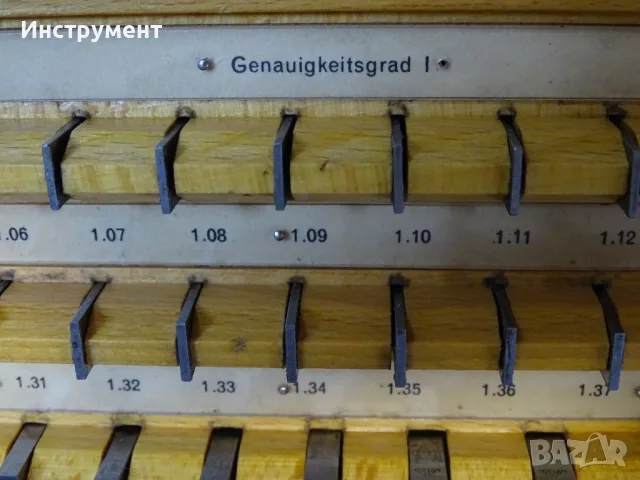 Комплект плоскопаралелни краечни мерки DDR MASSI Din 861 KL-1, снимка 4 - Други инструменти - 55751768