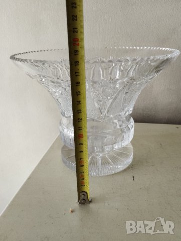 кристална купа,ваза, снимка 2 - Вази - 41917391