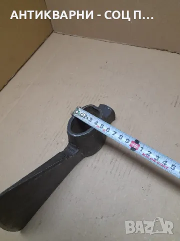 Стара Немска Брадва Тегло 1.200кг. Номер 6., снимка 11 - Антикварни и старинни предмети - 48286357