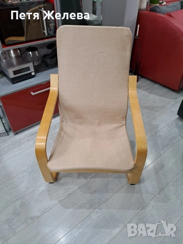 Люлеещ стол -фотьойл (POANG кресло), снимка 2 - Столове - 53629572