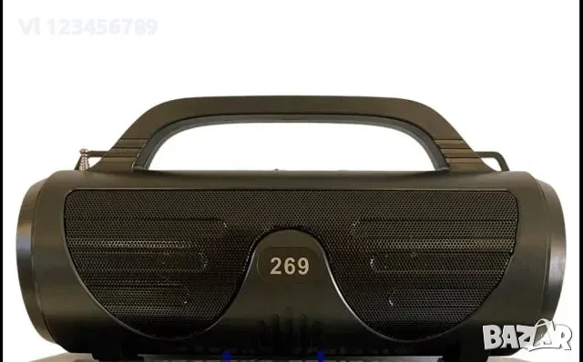 Преносима безжична BT колонка P269 USB/TFT/FM, снимка 3 - Радиокасетофони, транзистори - 50773450