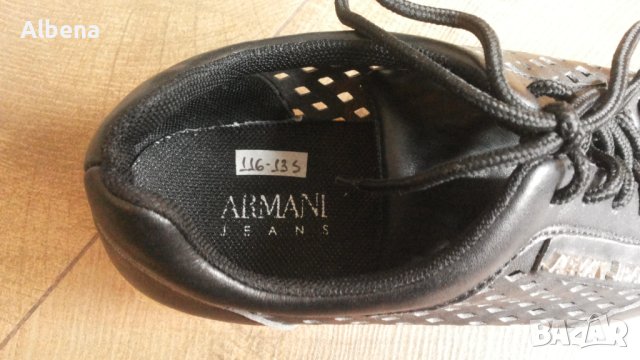 ARMANI JEANS Real Leather Размер EUR 38 / UK 5 дамски еспадрили 114-13-S, снимка 7 - Дамски ежедневни обувки - 41425930