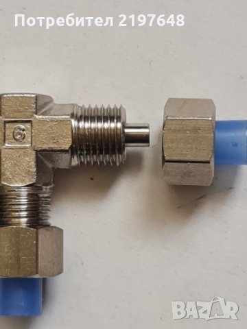 Фитинг 6мм от неръждаема стомана ( неръждавейка ) SMC, снимка 2 - Резервни части за машини - 35810205