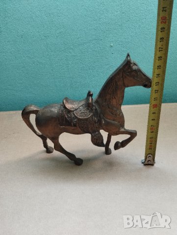 месингова статуетка-кон, снимка 2 - Други ценни предмети - 42110516