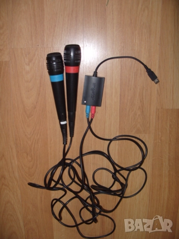 Комплект микрофони singstar за PS2, PS3 и PS4