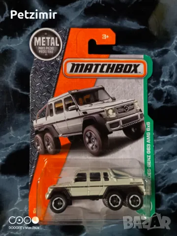 Matchbox Mercedes-Benz G63 AMG 6x6, снимка 1 - Коли, камиони, мотори, писти - 49362821