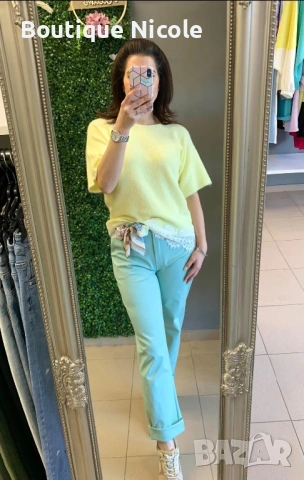 Дамски панталон и блуза , снимка 5 - Комплекти - 53662633