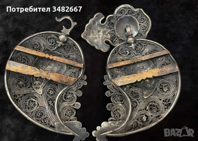 Сребърна автентична пафта , снимка 3 - Антикварни и старинни предмети - 48841449