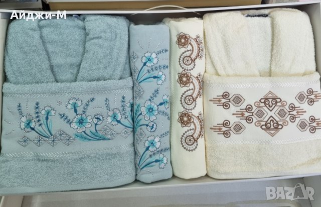 Халат за Баня ПАМУЧНИ, снимка 9 - Хавлиени кърпи - 18499768