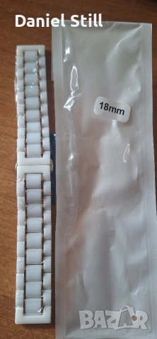 Елегантни Дамски каишки за смарт часовник силиконови керамични метални, снимка 7 - Каишки за часовници - 51025020