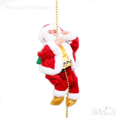 Катерещ се по мъниста Дядо Коледа, снимка 5 - Декорация за дома - 56330975