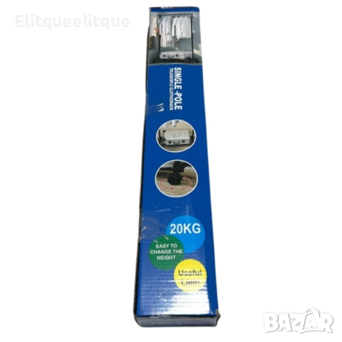 Сгъваема стойка за дрехи от неръждаема стомана, еднополюсна с колелца за дома, снимка 8 - Други стоки за дома - 52375682