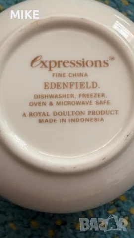 Royal Doulton Expressions Edenfield  чашки и чинийки, снимка 6 - Антикварни и старинни предмети - 55875253