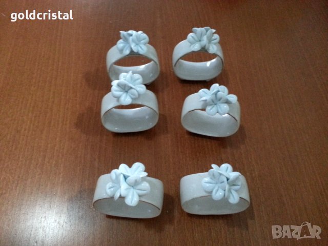 Порцеланови пръстени халки ринг за салфетки , снимка 5 - Антикварни и старинни предмети - 41103343