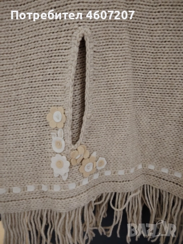 пончо от две части , снимка 2 - Блузи с дълъг ръкав и пуловери - 52499612