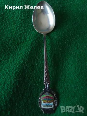 Bad Füssing СТАРА НЕМСКА КОЛЕКЦИОНЕРСКА ЕМАЙЛИРАНА СРЕБЪРНА ЛЪЖИЧКА За КАФЕ СРЕБРО 800 ПРОБА 42998, снимка 16 - Колекции - 44372973