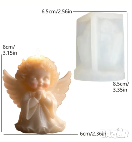 Молд ангел (9), снимка 2 - Форми - 51742522