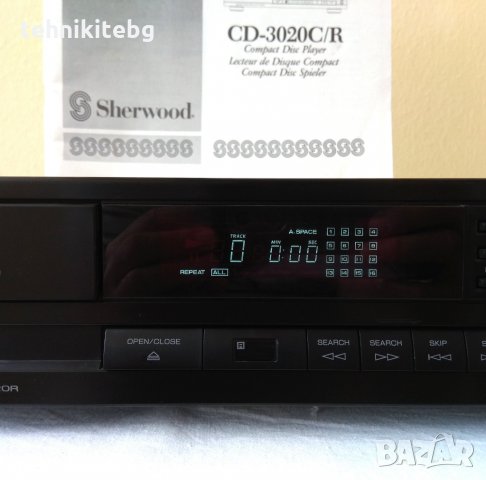 ⭐⭐⭐ █▬█ █ ▀█▀ ⭐⭐⭐ Sherwood CD-3020R - хубав CD плеър с инструкция, снимка 3 - Ресийвъри, усилватели, смесителни пултове - 34485840