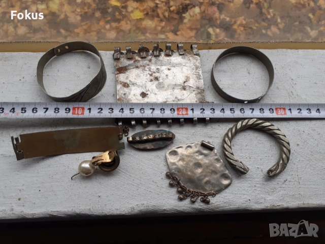 Лот части от накити, снимка 6 - Антикварни и старинни предмети - 53405978
