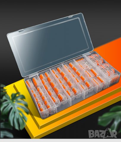 Клеми за свързване на проводници 60 боря в кутия, снимка 2 - Други инструменти - 34435200