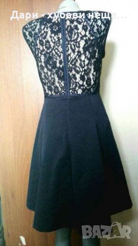 Изискана рокля в тъмно синьо и черно🍀❤M,L❤🍀арт.4070, снимка 3 - Рокли - 36139028