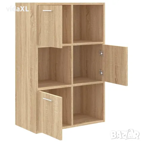 vidaXL Шкаф за съхранение, дъб сонома, 60x29,5x90 см, инженерно дърво, снимка 7 - Шкафове - 56147703