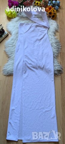 Нова дълга бяла рокля Prettylittlething , снимка 1