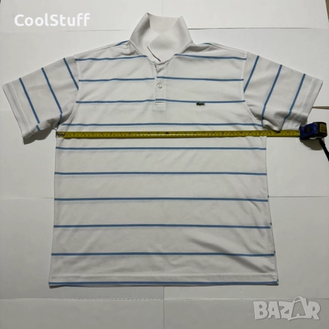 Мъжка Поло Тениска Lacoste Размер L, снимка 3 - Тениски - 52423406