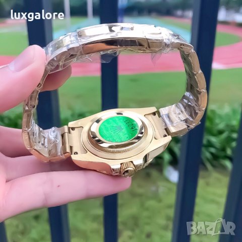 Mъжки часовник Rolex Submariner Gold Green с автоматичен механизъм, снимка 8 - Мъжки - 42491704