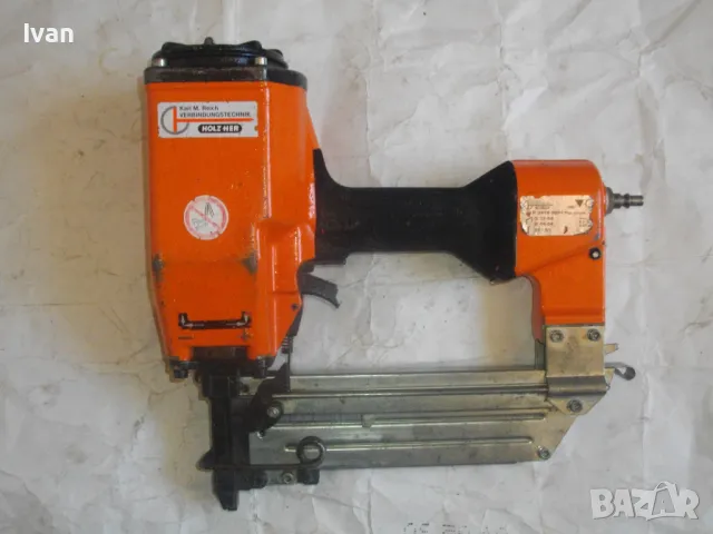 HOLZ-HER ПНЕВМАТИЧЕН ТАКЕР КОМБИНИРАН 32-65мм Немски Строителен Промишлен Индустриален Почти нов , снимка 2 - Други инструменти - 47351715