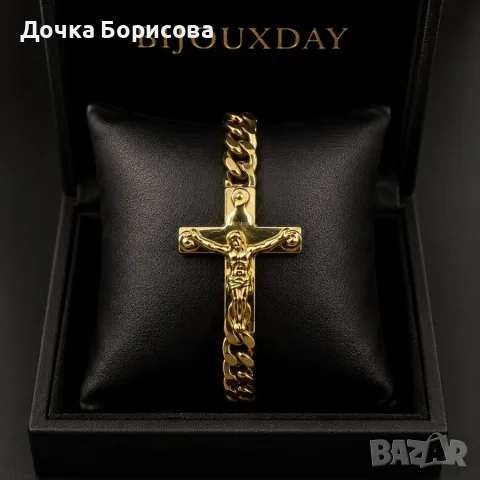 Мъжка гривна Crucifix Gold