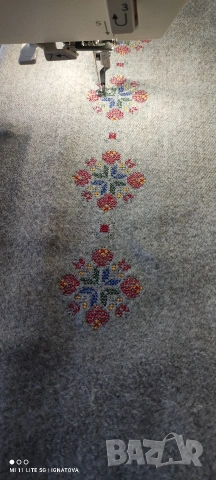 Кашмирен шал с бродерия 