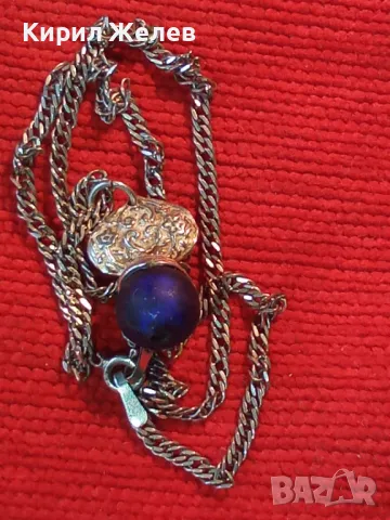 ПРЕКРАСЕН ОРНАМЕНТИРАН КРИСТАЛЕН СРЕБЪРЕН ПЕНДАНТ СРЕБРО 925 СРЕБЪРНА ВЕРИЖКА СРЕБРО 925 КОЛИЕ 30902, снимка 13 - Колиета, медальони, синджири - 49273894