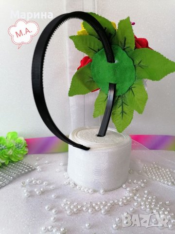 Диадема с цветя за народни танци , снимка 14 - Аксесоари за коса - 40620155