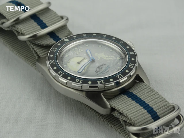 ВОСТОК АМФИБИЯ АВТОМАТИЧЕН ref: 14039Б - “КОСМОДАЙВЕР” - “LUNA DUDE” 2 - 24 ЧАСА - ЛИМИТИРАН 2000 бр, снимка 10 - Мъжки - 51304500