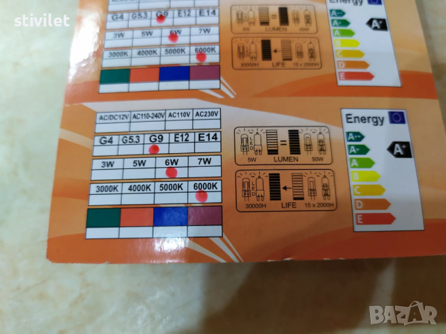 LED G9 КРУШКА 6 вата. 220 волта. СТУДЕНО БЯЛО.- НОВО.,., снимка 11 - Лед осветление - 36282335