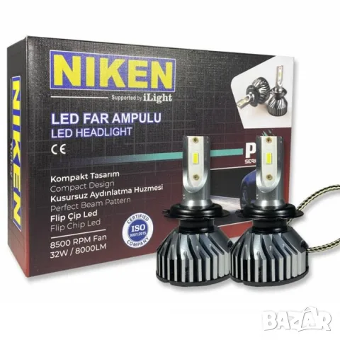 LED крушки Niken PRO H7 32W 6500K комплект 2 броя