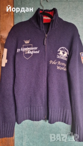 Мъжки пуловер – жилетка с цип – LA MARTINA . размер – L