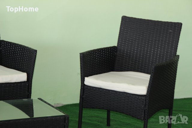  Градински Мебели От Ратан - Комплект От 4 Части , снимка 3 - Градински мебели, декорация  - 41078757